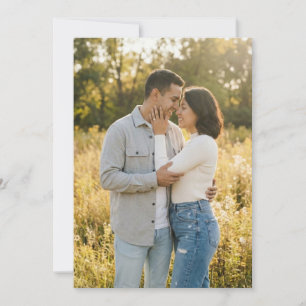 Varm gyllene romantisk foto inbjudningar