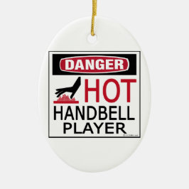 Varm Handbellspelare Julgransprydnad Keramik