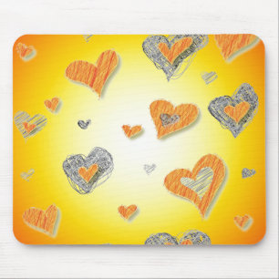 Varm Hearts musknapp Musmatta
