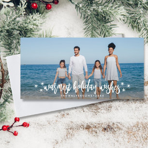 Varm Helgdag jul eller nyårfoto Julkort