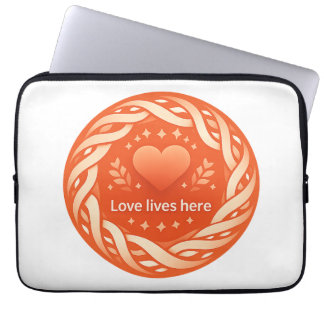 Varm hemmakärlek design laptop fodral