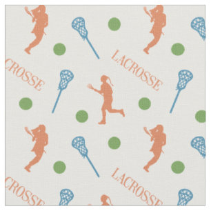Varm Höst färger kvinnliga lacrosse Player Möns Tyg