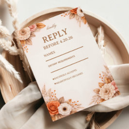 Varm höstblommig respons OSA kort