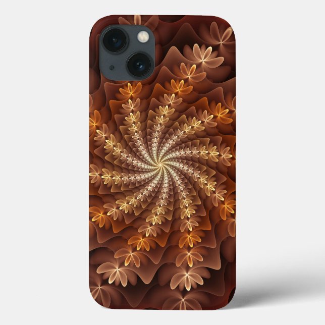 Varm hösten Färg, Modern Abstrakt Fractal Art (Baksida)