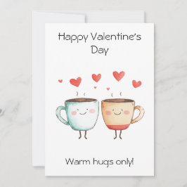 Varm hug bara! – Mysig och söt valentinehälsning Kort