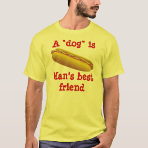 Varm "hund" man skjorta för bästa vän t-shirt