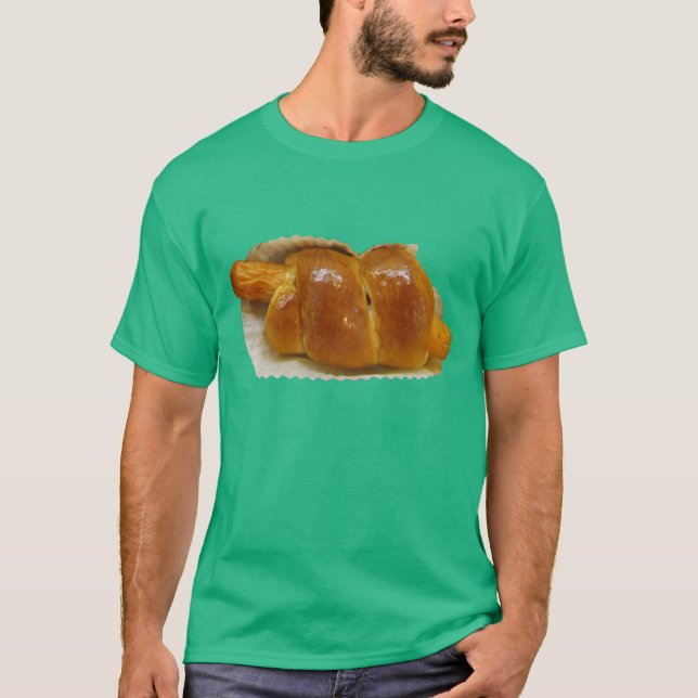 Varm Hund Tårta ... Asiatisk Efterrät Mat Tee Shirt (Framsida)
