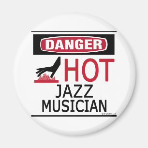 Varm Jazzmusiker Magnet