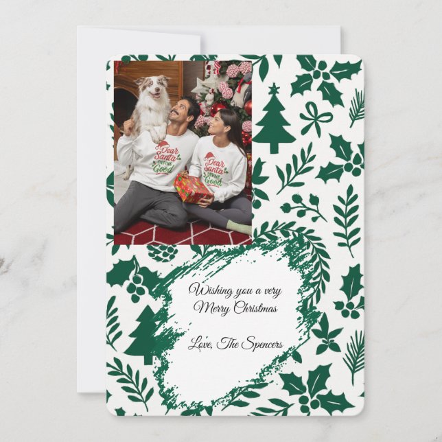 Varm jul med familjen - Glada stunder Julkort (Framsida)
