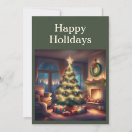 Varm julgran julkort