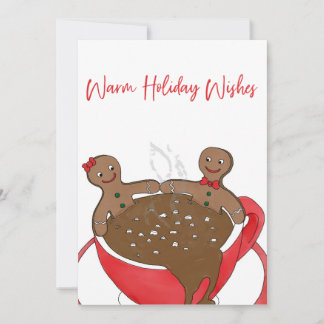 Varm julhälsning julkort