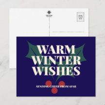 Varm julhälsning med typografi för julgran