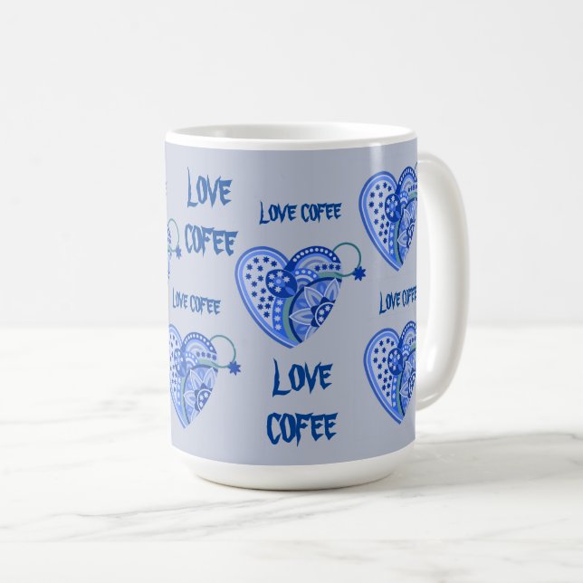 VARM KAFFE KÄRLEK MUG KAFFEMUGG (Framsida höger)