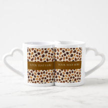 Varm kaffebönoröst tonar sömlöst mönster