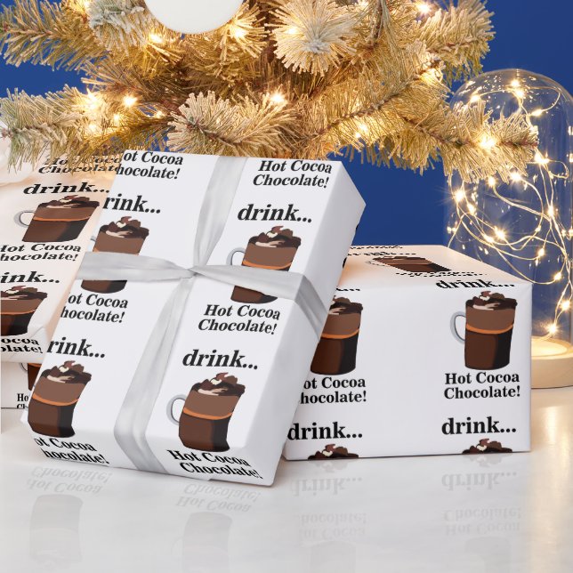 Varm Kakao Choklad Födelsedag Presentpapper (Helgdagar)