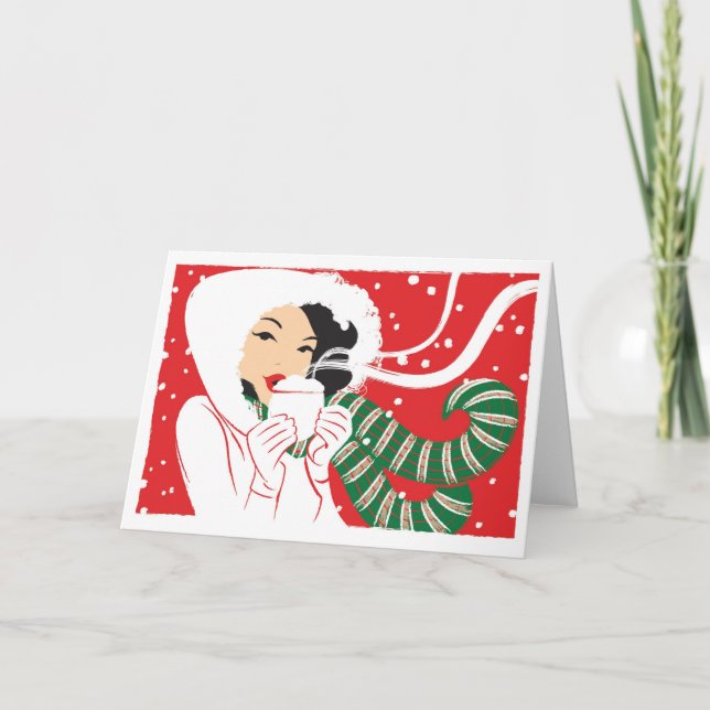 Varm kakao helgkort (Framsida)