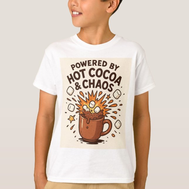 Varm Kakao Kaos Smäll T Shirt (Framsida)