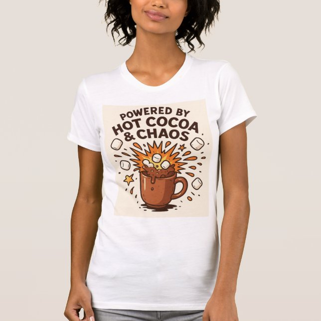 Varm Kakao Kaos Smäll T Shirt (Framsida)