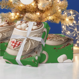 Varm kakao och marshmallows presentpapper