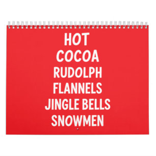 Varm kakao Rudolf Flanellbjällror Julen Tomte Kalender