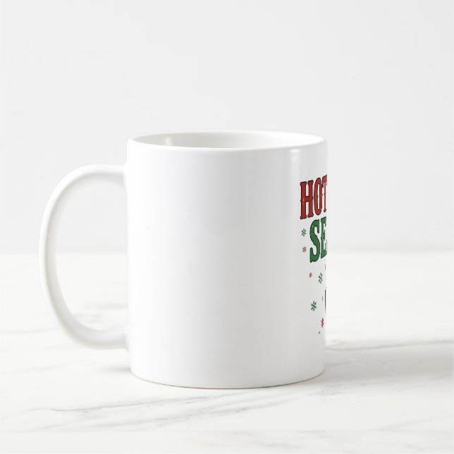Varm kakao säsong Vinter Typografi Konst Kaffemugg (Vänster)