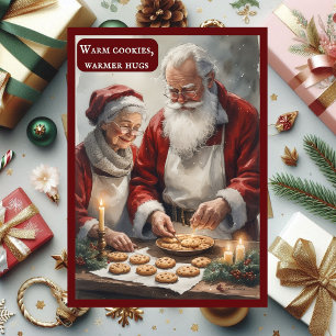 Varm kakor varmare kramar Fru Tomtens bakberättels Julkort