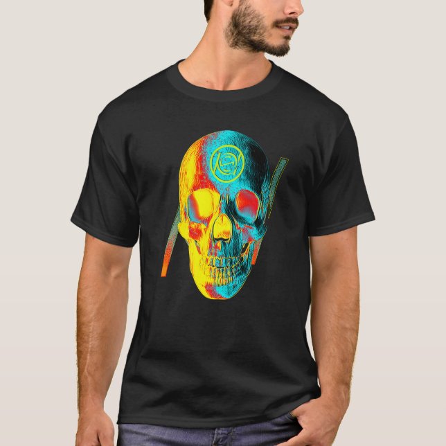 Varm Kall Skalle T Shirt (Framsida)
