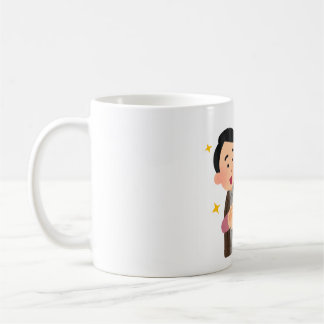 Varm kram och gnistrande glädje kaffemugg