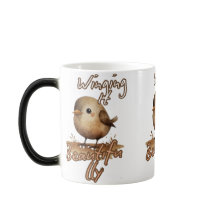 Varm liten konstnärlig fågel