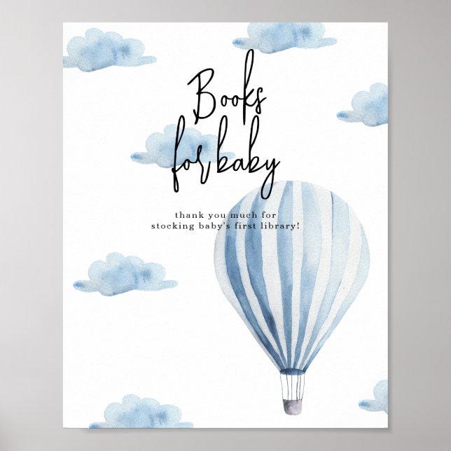 Varm luftballong - Böcker för bebis Poster (Framsidan)