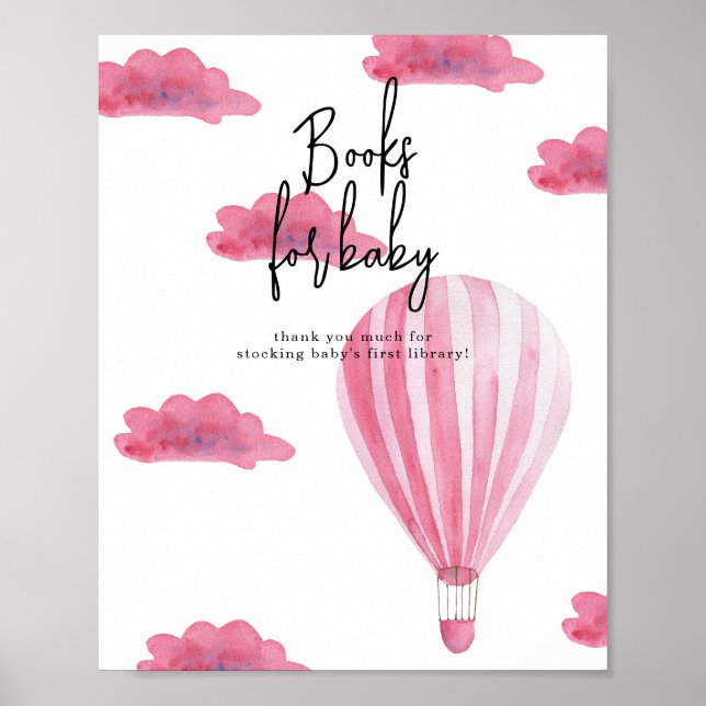 Varm luftballong - Böcker för bebis Poster (Framsidan)