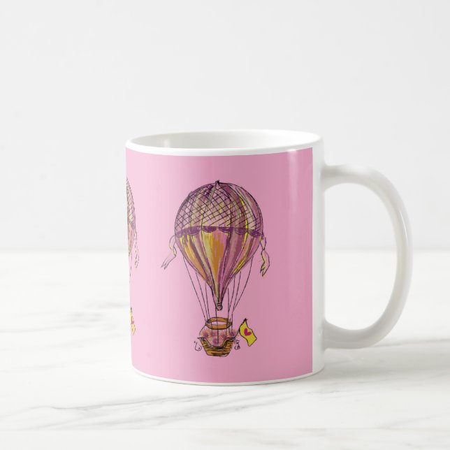 Varm luftballong kaffemugg (Höger)