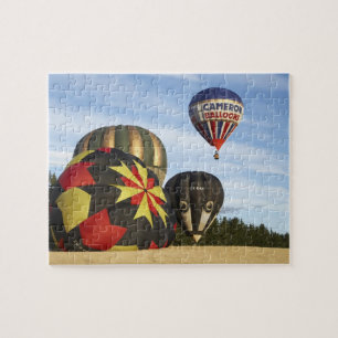 Varm luftballonger nära Wanaka, Sydön, Nya Pussel