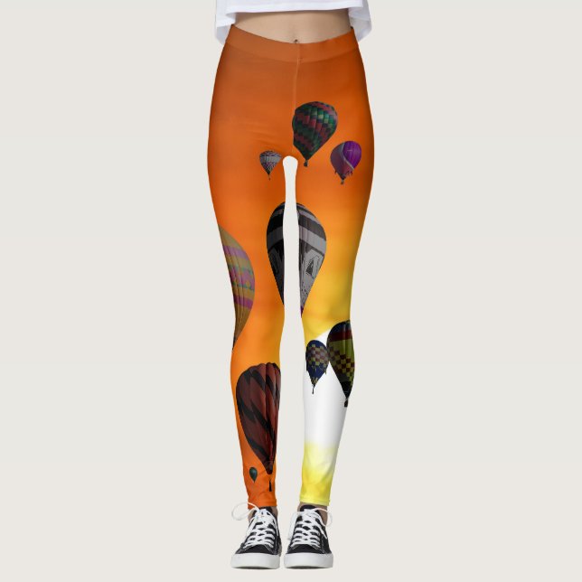 Varm luftballonger under flygning Leggings (Framsida)