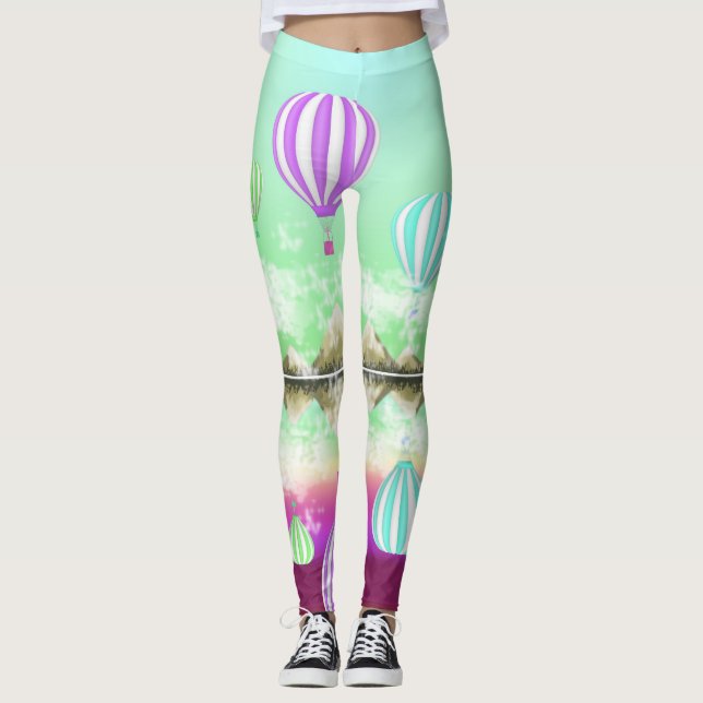 Varm luftballongslinser leggings (Framsida)