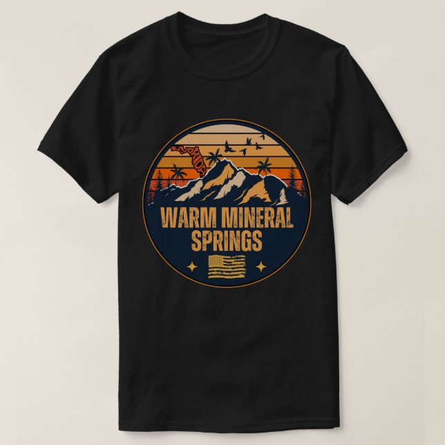 Varm Mineralfjädrar, Florida  T Shirt (Design framsida)