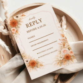 Varm Neutral Blommig Respons OSA Kort