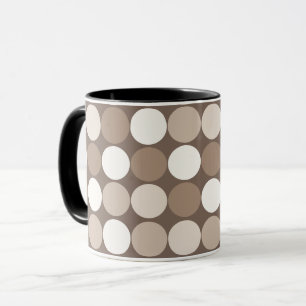 Varm Neutral Jord Geometriska Cirklar  Mugg