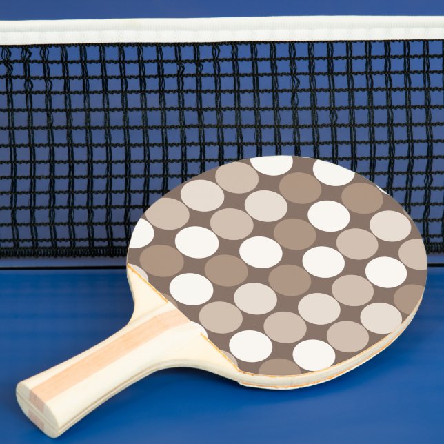 Varm Neutral Jord Geometriska Cirklar  Pingisracket (Insitu)