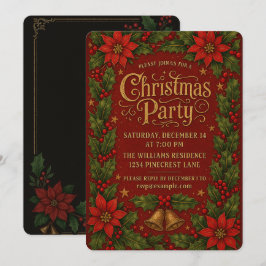 Varm och festlig julhelg Party Inbjudningar
