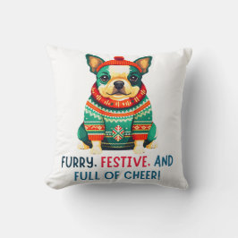 Varm och Fuzzy jul-Hund Kudde