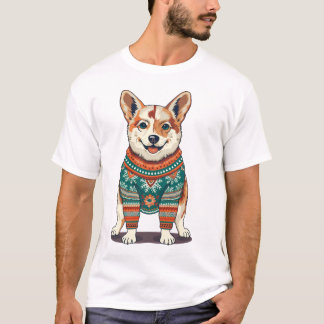 Varm och Fuzzy jul-Hund T Shirt