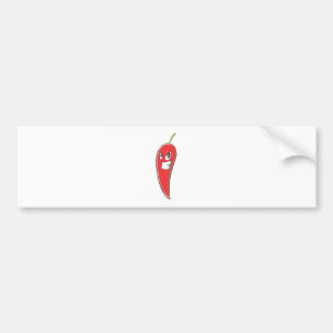 Varm och kryddig röd Chilipeppar Bildekal