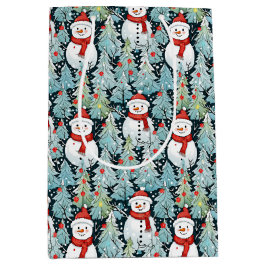 Varm och Mysiga Snögubbe på en vinterjul