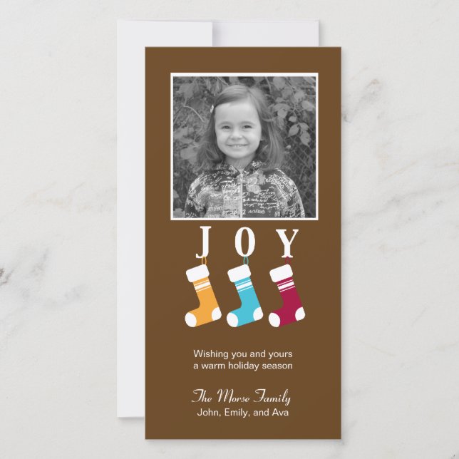 Varm och Mysigt jullagkort för Helgdag Julkort (Framsida)