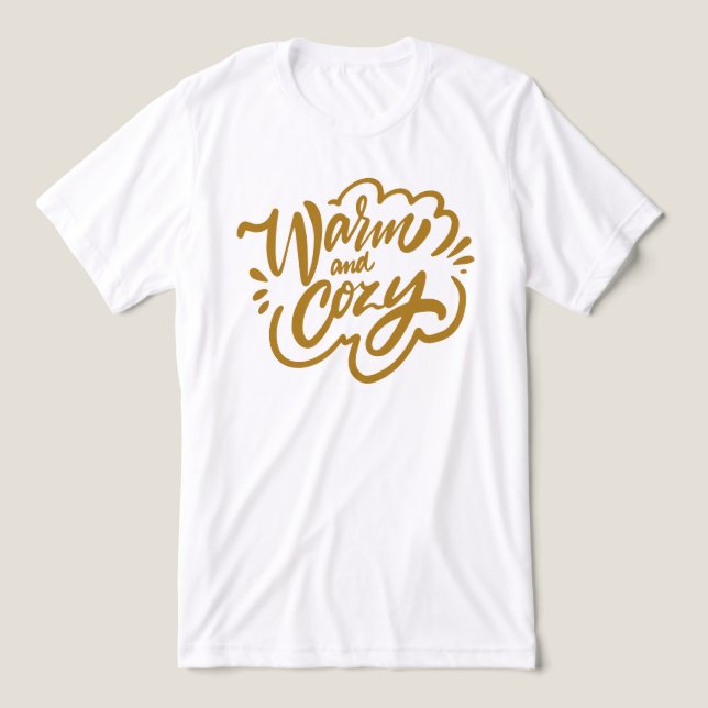 Varm och Mysigt T Shirt (Design Framsida)