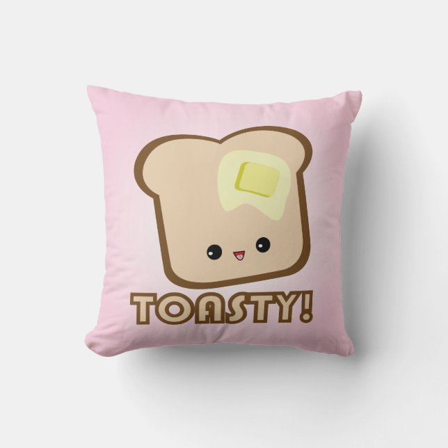 Varm och skön Kawaii! Rostat bröd kudder Kudde (Framsida)