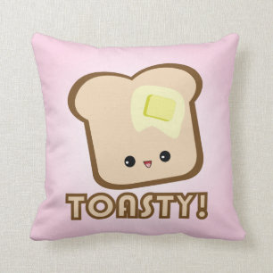 Varm och skön Kawaii! Rostat bröd kudder Kudde