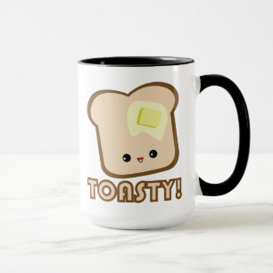 Varm och skön Kawaii! Rostat brödmugg Mugg