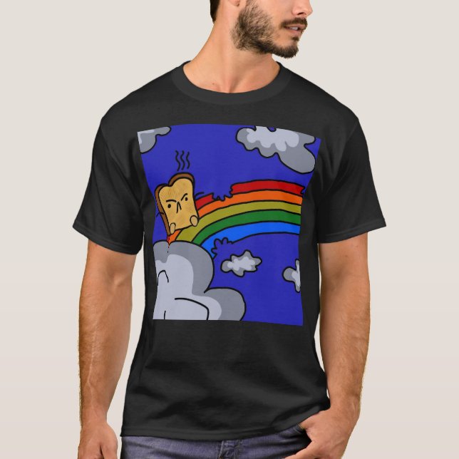 Varm och skön regnbåge tee shirt (Framsida)